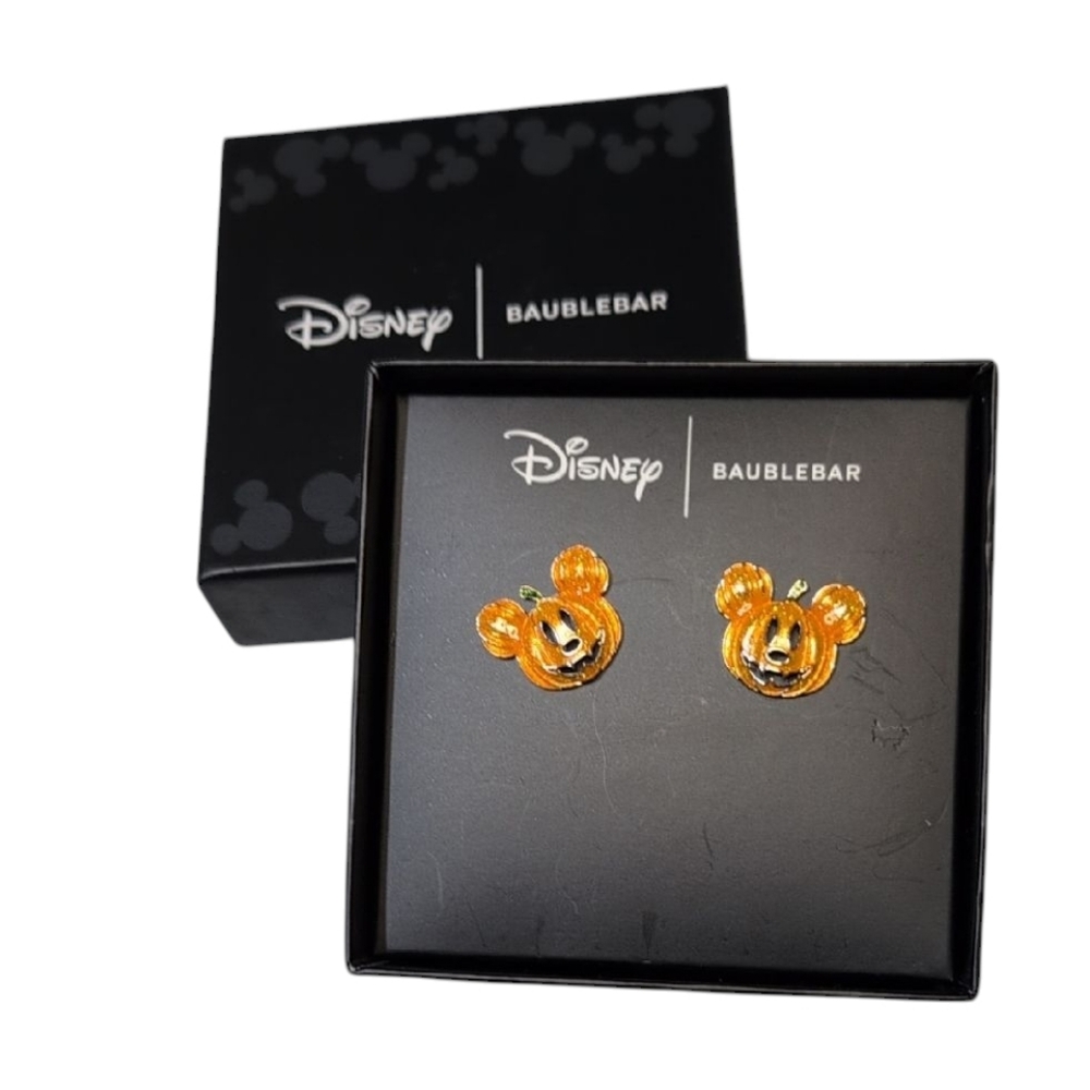 BaubleBar x Disney Mickey Mouse Pumpkin Jack O'Lantern Earrings